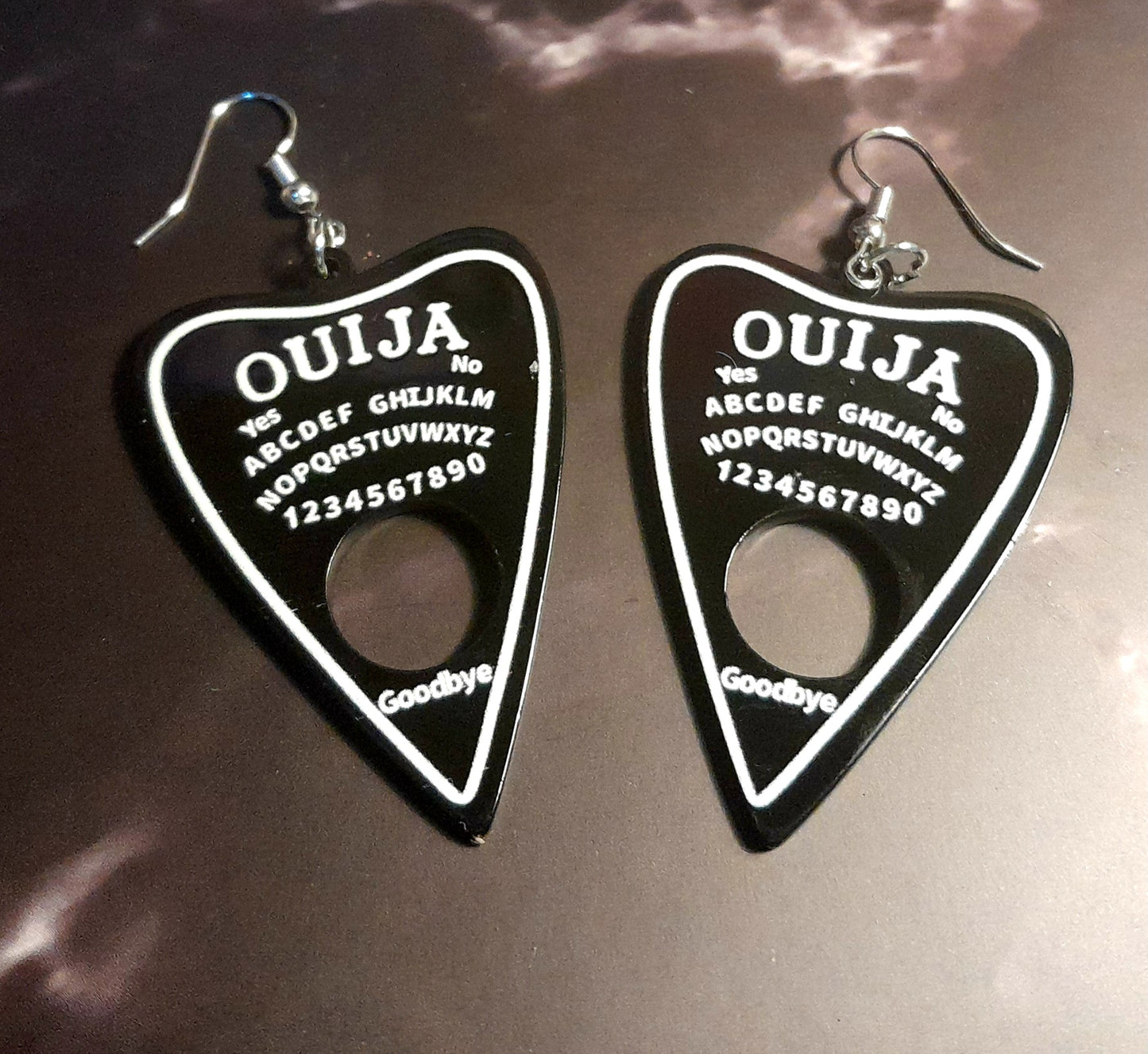Ouija Board Planchette Earrings